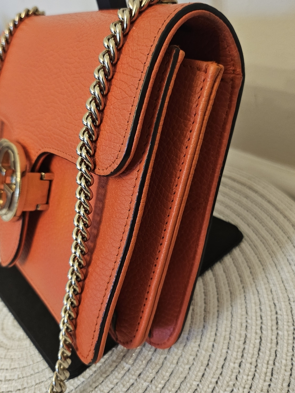 Gucci Interlocking G Dollar Calf Bag - Sun Orange - Picture 3 of 13